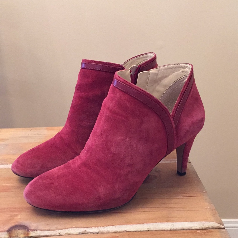 Sole Society Red Suede Bootie